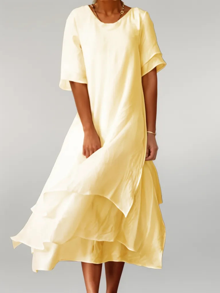 Eloise | Elegant Cotton Long Dress